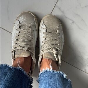 P448 Women's Sneakers in Cream and White